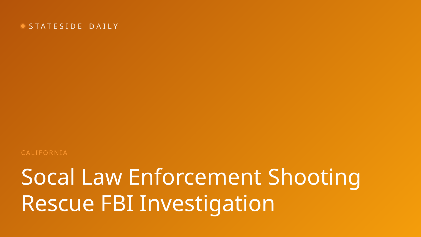 Three Law Enforcement Incidents Unfold Across Southern California