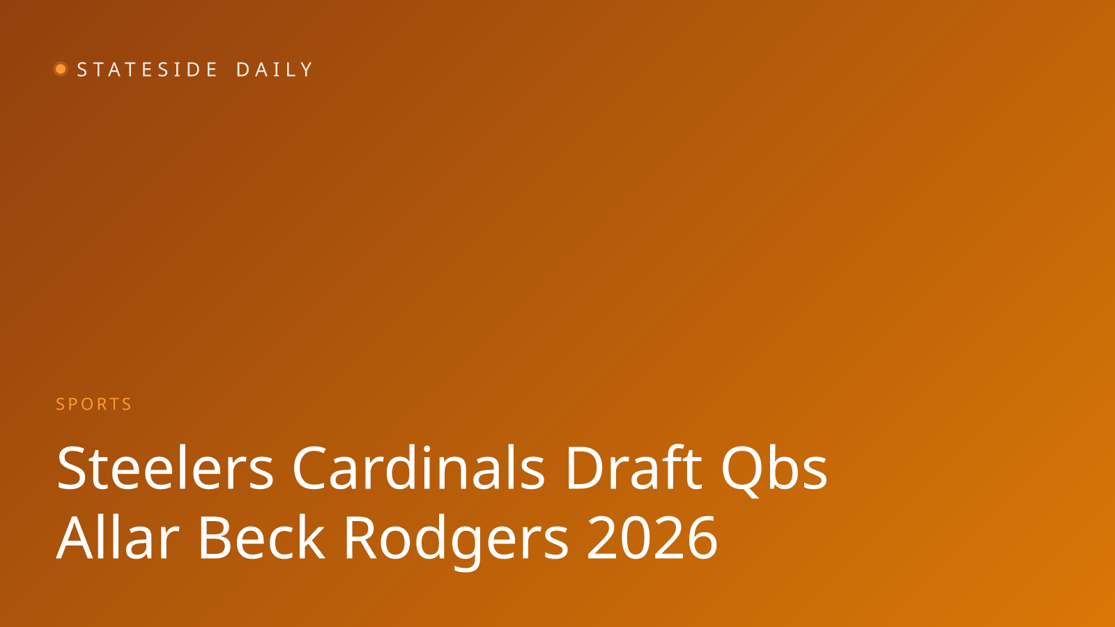 NFL Teams Draft QBs While Aaron Rodgers' Future Remains Unclear